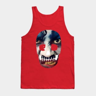 Creepy Skull Face Tank Top